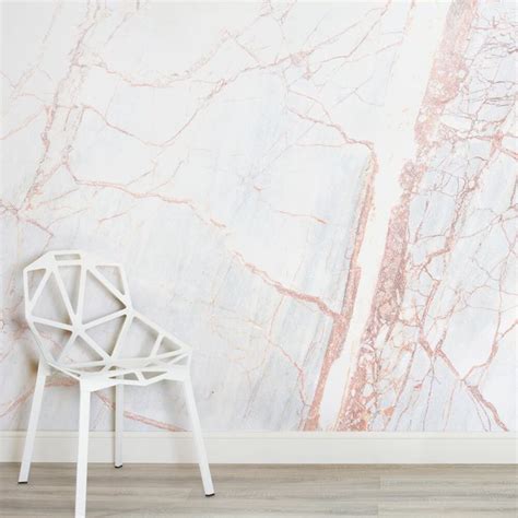 Cracked Coral Marble Effect Wallpaper Mural Hovia Uk Pink Marble