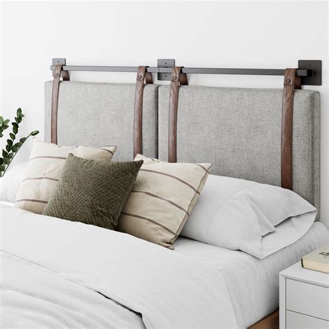 Nathan James Harlow Fullqueen Wall Mount Headboard Fabric Upholstered