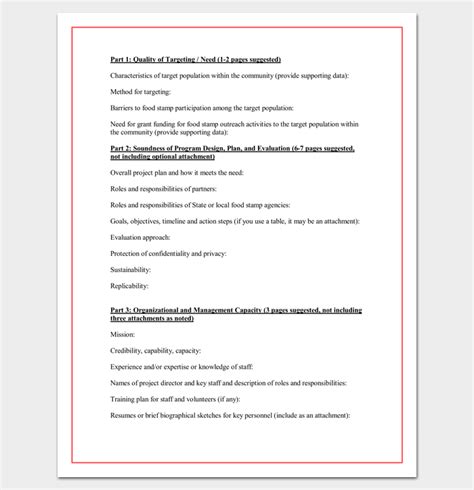 Proposal Outline Template 6 Samples Examples Format
