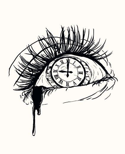 Pin By Darkness On Diseños Ojos Clock Drawings Tattoo Design
