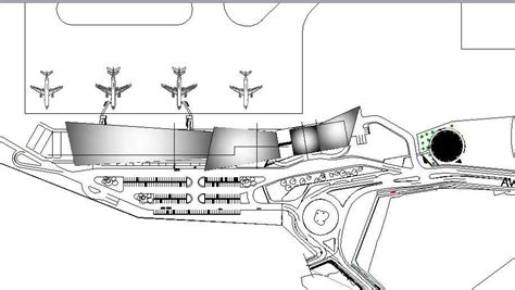 Domestic Airport Layout Plan Cad Drawing Details Dwg File Cadbull