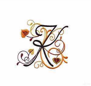 Abc211 Letter K Embroidery Design Embroidery Embroidery Designs