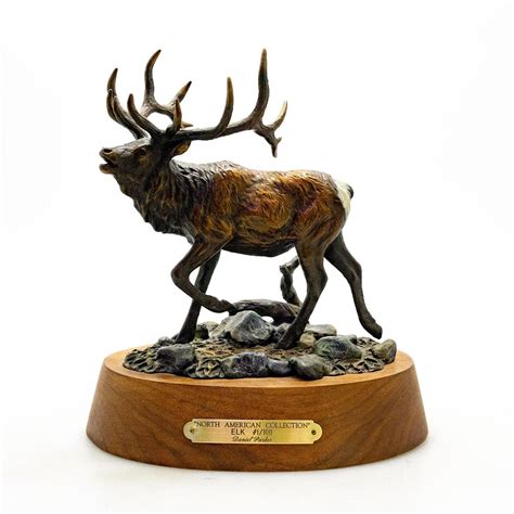 Sold Price Bronze Wildlife Sculpture North American Elk October 1