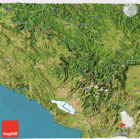 Satellite 3d Map Of Crna Gora