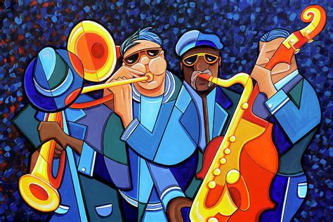 The Jazz Band Painting By Jennifer Allison Pixels