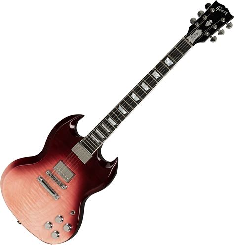 Gibson SG Standard HP II Hot Pink Fade Solid Body Electric Guitar Pink