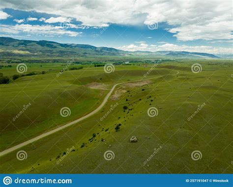Gorgeous Aerial View Of Tall Mountains In The Paradise Valley In