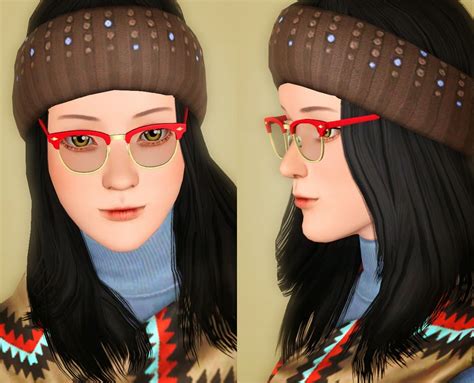 My Sims 3 Blog Simlish Clubmaster Eyeglasses By Tamo