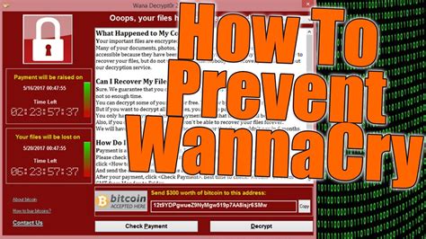 prevent wanna cry ransomware attack protect yourself now youtube