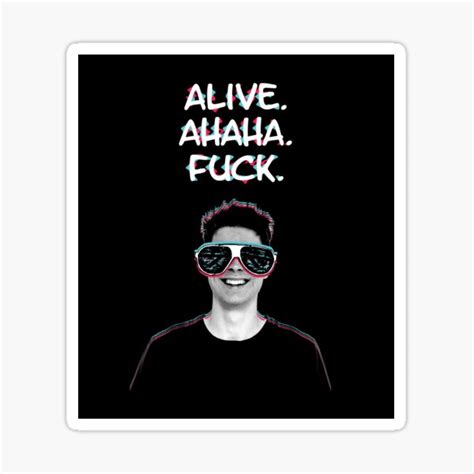 Alive Ahaha Fuck Sticker For Sale By Simply Mila Redbubble