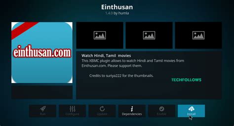 How To Install And Stream Einthusan Kodi Addon Tech Follows