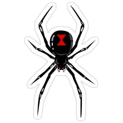 Black Widow Spider Sticker By Richard Holloway Black Widow Tattoo