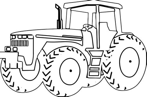 Traktor Do Wydruku Dla Dzieci Kolorowanka Traktor John Deere