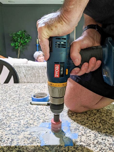 How To Drill A Faucet Hole In A Granite Countertop A Step By Step