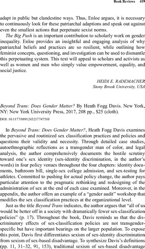 book review beyond trans does gender matter by heath fogg davis suisui wang 2018