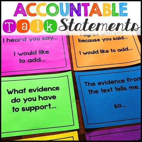 How to Empower Primary Students Using Accountable Talk | Accountable talk, Accountable talk 