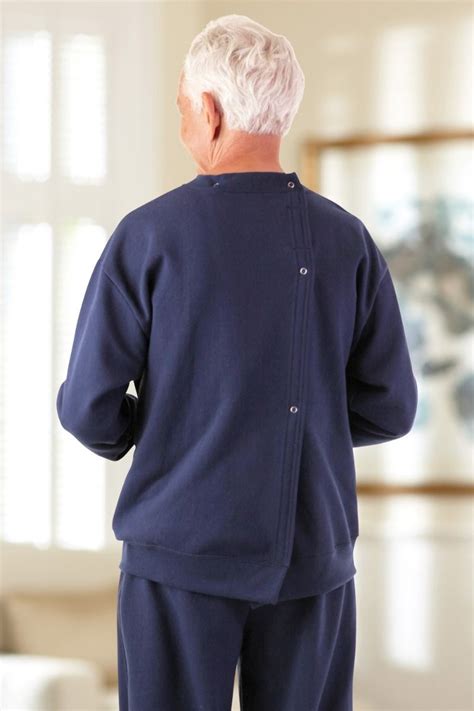 Mens Basic Adaptive Sweatsuit Adaptive Clothing For Seniors Disabled