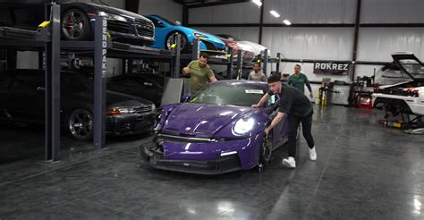 Wrecked 2022 Porsche 911 Gt3 Could Be The Most Complicated Project Car