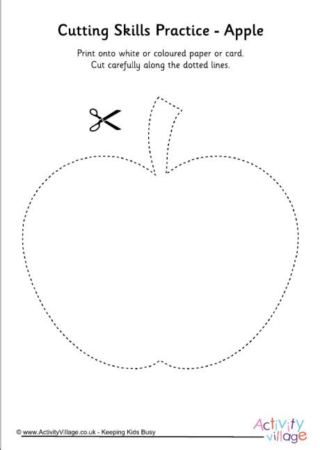 Cutting Shapes Apple