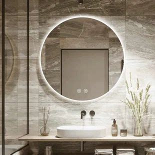 Latitude Run Modern Contemporary Lighted Fog Free Bathroom Vanity