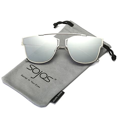 sojos classic square sunglasses for women men flat mirrored lens sj2038 sj1008 sretso