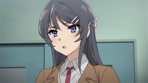 An Anime Girl With Grey Hair And Blue Eyes Wearing A Brown Jacket Red