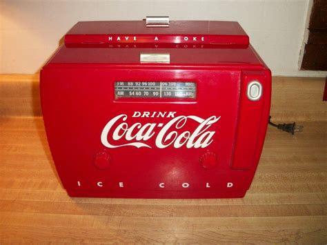 vintage 1989 otr 1949 old tyme coca cola cooler radio cassette tape player 1825177498