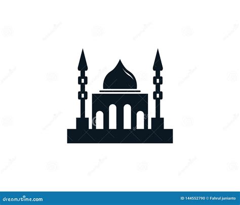 Mosque Moslem Icon Vector Design Illustration Stock Vector