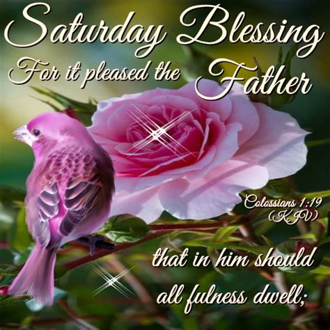 Saturday Blessing Colossians 119 Weekend Greetings