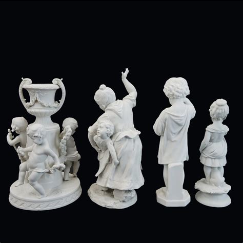 Four Vintage Bisque Figurines Kodner Auctions