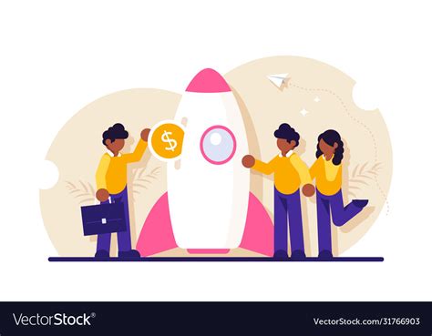 Startup Investment Concept Venture Capital Vector Image