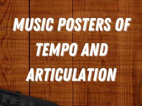 A4 Music Posters Of Tempo And Articulation Junior Cycleleaving Cert