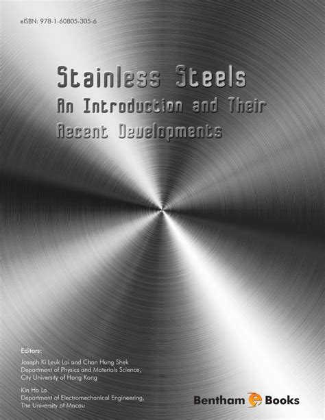 Stainless Steels An Introduction And Their Recent Developments