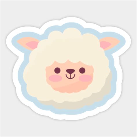 Cute Sheep Lamb Kids Cute Animals Sticker Teepublic