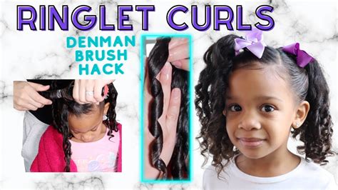 Ringlet Curls With Denman Brush Hack Curly Hairstyle For Little Girl