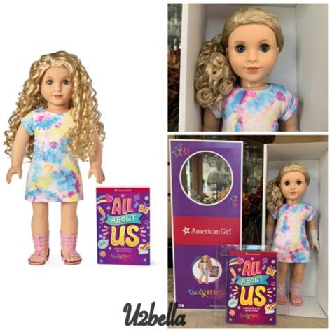 American Girl Truly Me Doll 115 Gray Eyes Curly Blonde Hair New In Box Stunning Ebay