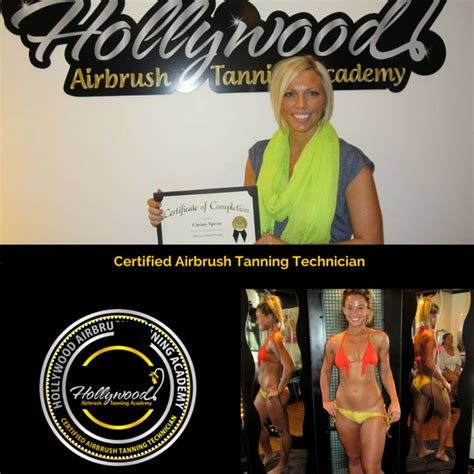 Hollywood Airbrush Tanning Academys Latest Certified Airbrush Tanning Technician Christy Spivey
