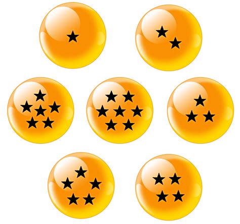 Download free dragon balls png with transparent background. Esferas del Dragón de las Estrellas Negras - Dragon Ball Wiki
