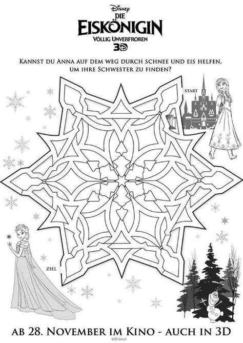Eisprinzessin elsa malvorlage 804 malvorlage elsa. Ausmalbild Labyrinthe für Kinder: Die Eiskönigin - Anna ...