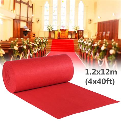New 40ftx4ft Large Red Carpet Wedding Birthday Aisle Floor Runner