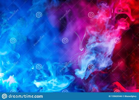 Blue And Red Smoke Background Stock Photo Image Of