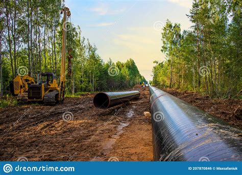 Construction Gas Pipeline Project Natural Gas And Crude Oil