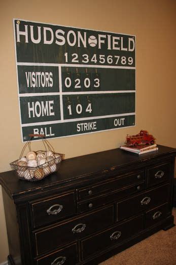 Scoreboard Tutorial Baseball Room Baseball Bedroom Baseball Scoreboard