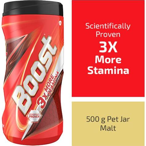 Buy Boost Nutrition Drink Health Energy Sports 500 Gm Jar Online At