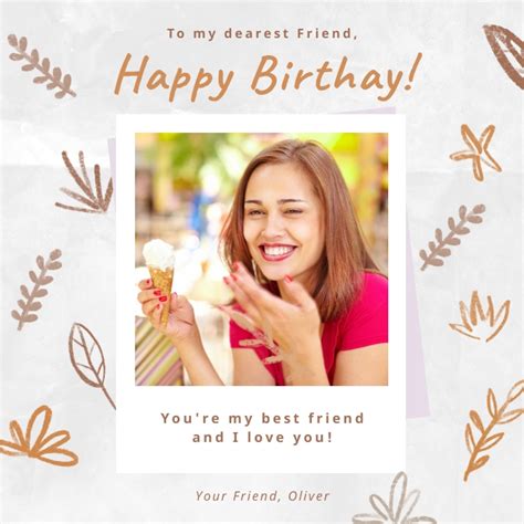 Happy Birthday Instagram Post Greeting Card Template Postermywall