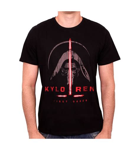 Tee Shirt Noir Kylo Ren Sabre Laser Star Wars 7 1658