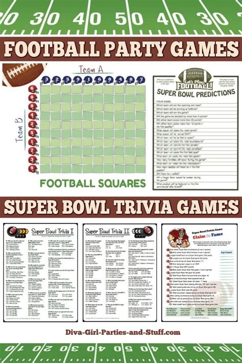 For many people, math is probably their least favorite subject in school. Super Bowl Party Ideas and Printables | Superbowl party ...