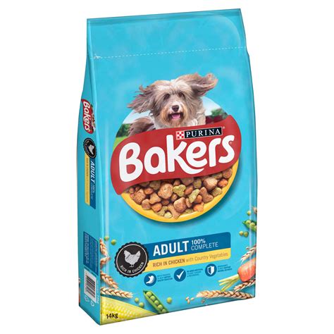 Use our handy raw dog food calculator to work out how much you should be feeding your dog. BAKERS ADULT Chicken with Vegetables Dry Dog Food 14kg ...