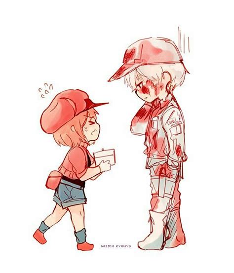 Cells At Work White Blood Cell X Red Blood Cell Girls Anime Me