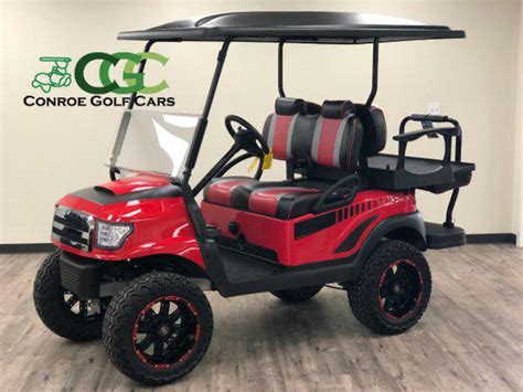 Check spelling or type a new query. Conroe Golf Cars - 2015 Lifted Alpha Club Car - Red